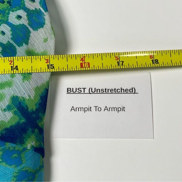 Vintage Y2K Dressbarn Asymmetrical Colorful Flowy Fairycore Midi Dress Size 10 - Picture 15 of 16